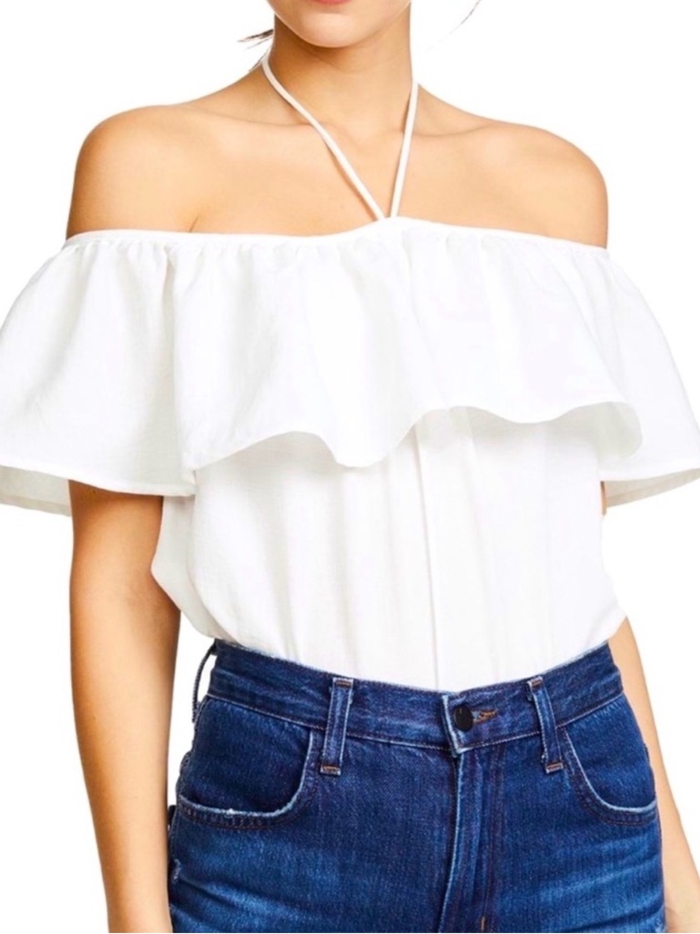 Jack by BB Dakota Off The Shoulder White Top Size Small